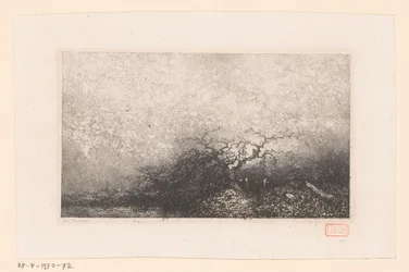 Krajobraz z drzewem przy basenie Różne krajobrazy (tytuł serii) Croquis du voyage de 1843 (tytuł serii)