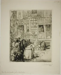 Ulica w dzielnicy żydowskiej, Amsterdam
