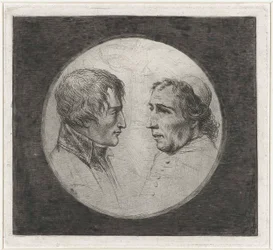Coclers, L B, Podwójny portret Napoleona i papieża Piusa VII (ok. 1805, Rijksmuseum)
