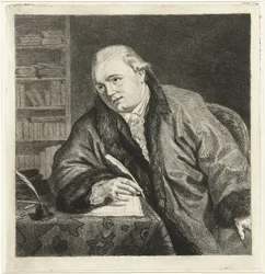 Portret kompozytora i rytownika Johana Antoniego Kauclitza Colizzi 1742-1808, lata 80. XVIII wieku