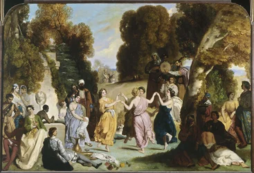 Taniec muz, między 1846 a 1851 (olej na płótnie)
