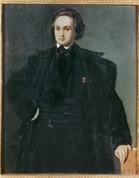 Poeta Victor Hugo jako młody mężczyzna ... (obraz na płótnie)