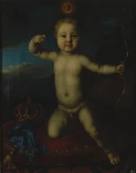 Portret carewicza Piotra Pietrowicza z Rosji 1715-1719 jako Kupidyna