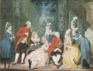 Towarzystwo w Palais Royal, ok. 1775
