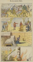 Życie Jeanne Darc (litografia kolorowa)
