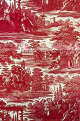 Ludwik XIV i Mademoiselle de La Vallière (tkanina meblowa)