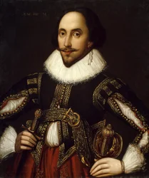 Portret brytyjskiego dramaturga Williama Szekspira