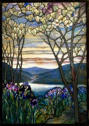 Magnolie i irysy, ok. 1908