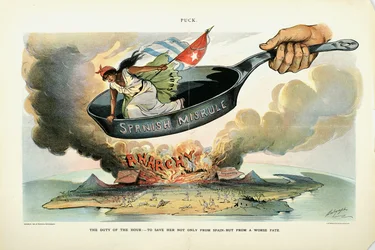 Obowiązek chwili: - ocalić ją [Kubę] nie tylko przed Hiszpanią - lecz przed gorszym losem, 1898