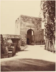Granada, Alhambra, brama wejściowa do twierdzy, 1860 r. (zdjęcie ilustracyjne)
