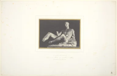 Tezeusz autorstwa Fidiasza/ Fragment frontonu Partenonu w Atenach/ Obecnie w Muzeum Brytyjskim