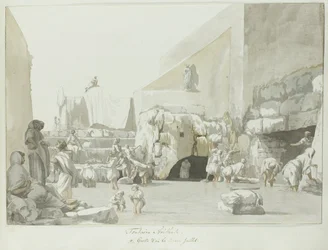 Fontein Arethuse z brązu Fontanna Aretuzy (tytuł na obiekcie) Podróże po Włoszech, Sycylii i Malcie - 1778 (tytuł serii)