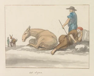 Tradycyjne stroje wyspy Gozo Costume de Ghozo (tytuł na obiekcie) Voyage en Italy i Sicile et à Malte - 1778 (tytuł serii)