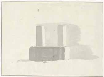 Starożytny sarkofag, który służy jako poidło w Terracinie Sarcophage ancien, sługa d