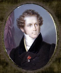 Portret Vincenzo Belliniego (1801 - 1835) Miniatura Dupré. Muzeum Scali. Mediolan.