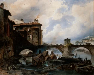 „Port w Lyonie”, 1830.