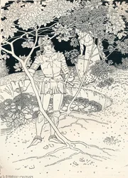 Ilustracja do Spensers Faerie Queene. Pieśń II. werset 30, c1895