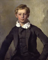 Rayski, Louis Ferdinand von (1806-1890) Portret hrabiego Hansa Haubolda von Einsiedel - Olej na płótnie 1855 Muzea państwowe, Berlin 73,3x62,2