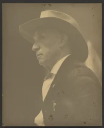 Portret mężczyzny w kapeluszu Stetson