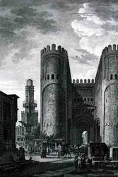 Bab El-Futuh (Brama Zwycięstwa) grawerowane przez Pierre