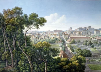 Widok na wzgórze Viminale, Rzym, ok. 1800