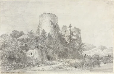 Widok na zamek w Saconnex