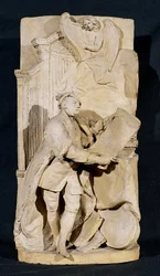 Model na pomnik Jerzego Fryderyka Haendla (1685-1759) w Opactwie Westminsterskim, ok. 1760 (terakota)