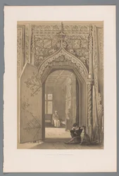 Drzwi do komnaty książęcej w Hohensalzburgu Entrée de la salle des princes a Hohensaltzbourg (tytuł przedmiotu)