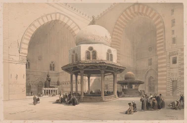 Egipt i Nubia: Tom III - nr 8, Meczet Sułtana Hassana, Kair, 1838.