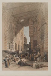 Egipt i Nubia, tom III: Bazar Jedwabnych Mercerów, Kair, 1848.