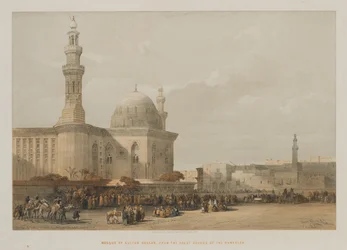 Egipt i Nubia, Tom III: Meczet Sułtana Hassana, z Wielkiego Placu Rameyleh, 1849.