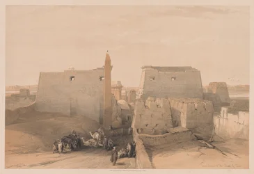 Egipt i Nubia: Tom II - nr 38, Wielkie Wejścia do Świątyni Luksorskiej