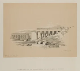 Egipt i Nubia, Tom II: Boczny Widok Świątyni zwanej Tyfonem w Denderze, 1848.