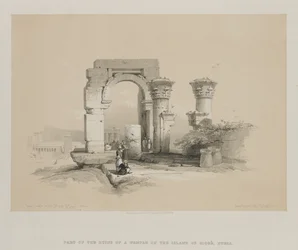Egipt i Nubia, Tom II: Ruiny - Świątynia na wyspie Biggeh, Nubia, 1847.