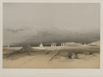 Egipt i Nubia, tom II: ruiny Memnonium, Teby, 1847