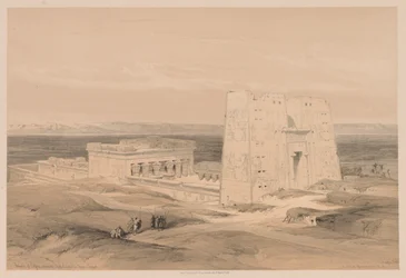 Egipt i Nubia: Tom I - nr 34, Świątynia Edfou. Starożytne Appolinopolis, Górny Egipt
