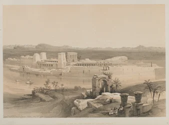 Egipt i Nubia, Tom I: Widok ogólny wyspy Philae, Nubia, 1846.