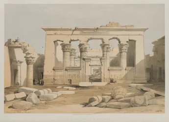 Egipt i Nubia, tom I: Portyk świątyni Kalabshe, 1847.