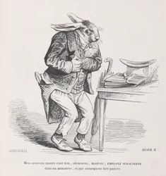 Mój nowy mistrz ze Scen z życia prywatnego i publicznego zwierząt, ca. 1837-47.