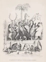 Protest ten został stłumiony przez hałas prywatnych rozmów ze Scen z..., ok. godz. 1837-47.