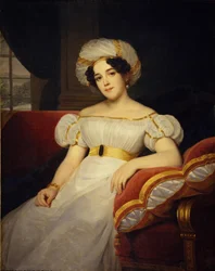 Portret księżnej Natalii Stiepanowny Golicyny, z domu hrabiny Apraksina 1794-1890, 1824