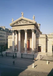 Fasada kościoła Notre-Dame de Lorette, zbudowana w latach 1823-36