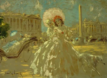 Place de la Concorde (olej na płótnie)