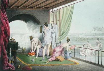 Kąpiących się w toalecie, wydana 1824-27 (kolor lito)