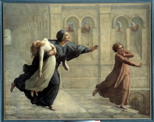 Wiersz duszy; Koszmar. Obraz Anne Francois Louis Janmot (1814-1892)