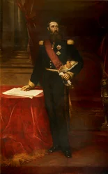 Portret Leopolda II 1835-1909, króla Belgów, ok. 1930 r. 1870.