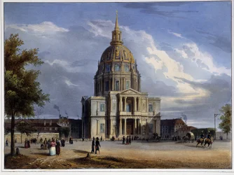 Kopuła Inwalidów w „”Paryżu w 1837” autorstwa Arnout