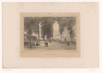 Widok na Jardin des Plantes Jardin des Plantes (tytuł na obiekcie) Twarze w Paryżu i okolicach (tytuł serii) Paryż (tytuł serii na obiekcie)