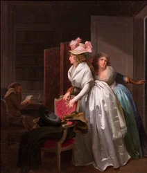 Delikatny prezent, ok. 1789-1793 (olej na płótnie)