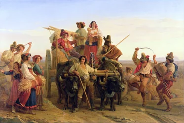 Przybycie żniwiarzy na Bagna Pontyjskie, 1830 r